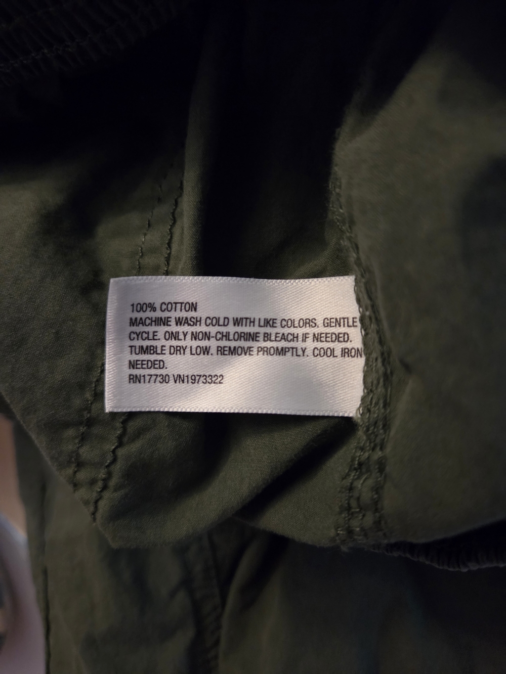 Womens Olive Cargo Pants - Picture 4 of 4